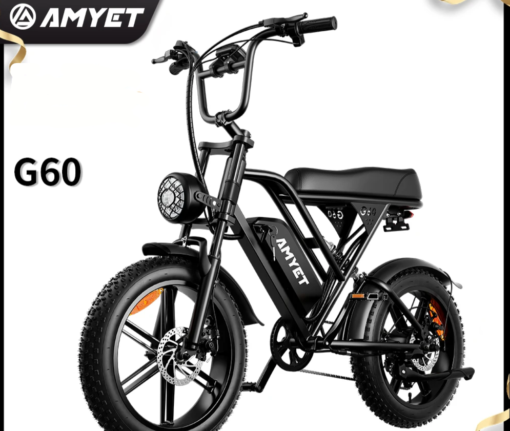 AMYET V9-G60 Adults Electric Bike 1000W Motor Bicycle 48V 20AH 20 Inch Tire Ebike Electric E Bikes Mountain Moped Ebikes For Men